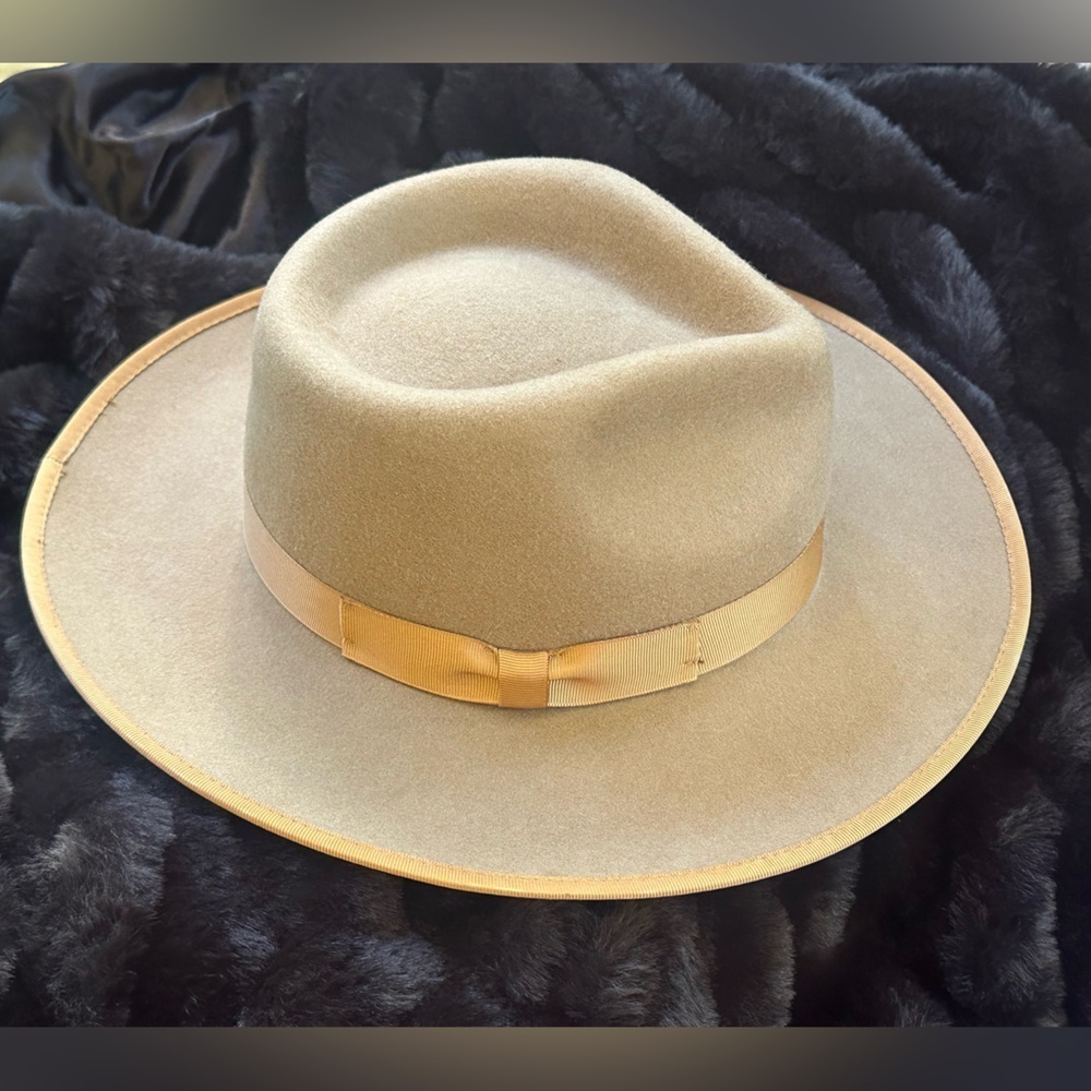 Gigi Pip “Monroe Rancher Fedora” Wool Hat In Brown Size S/M Excellent Condition! - Picture 7 of 15